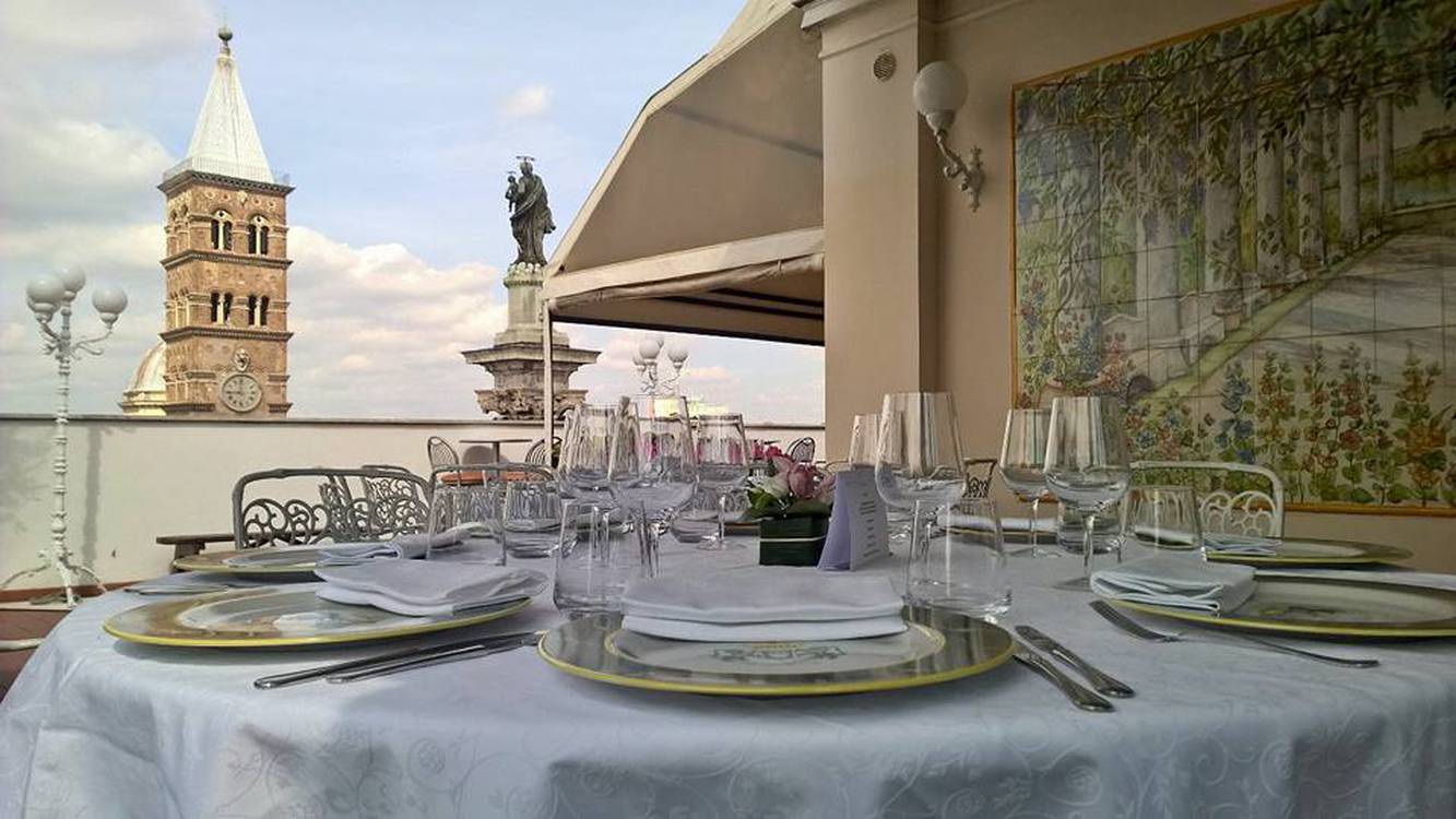 Restaurant la terrazza dei papi Hôtel Mecenate Palace Rome